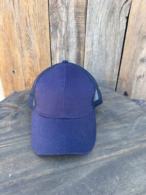 C.C Navy Mesh Back Trucker Hat